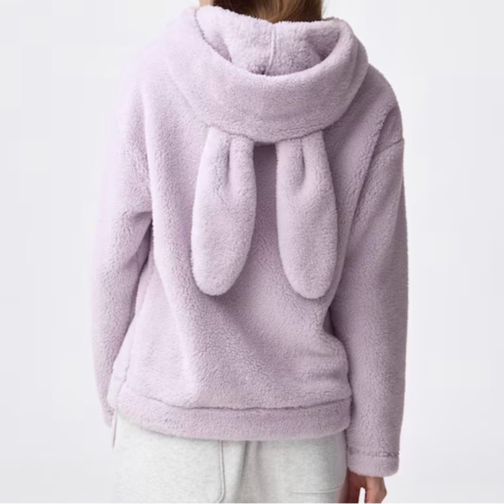 GU Marshmallow Feel Rabbit Light Purple Hoodie - Picture 2 of 16